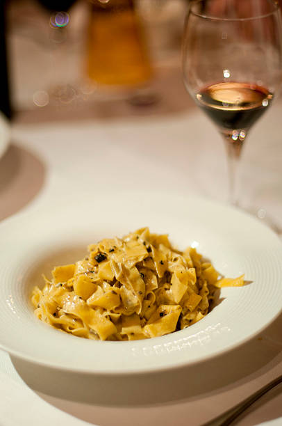 istock Italian food - Tagliatelle mushrooms 495692243