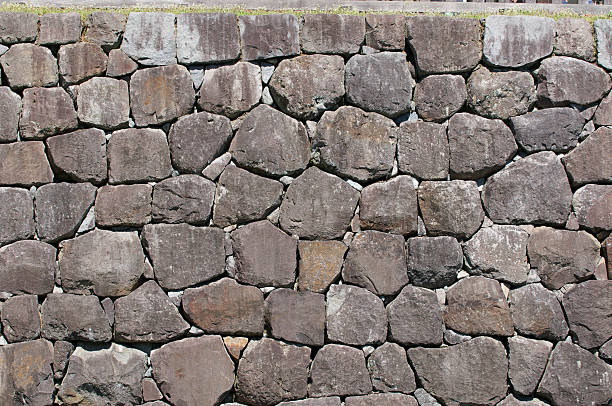 石の壁 - 小田原城 ストックフォトと画像