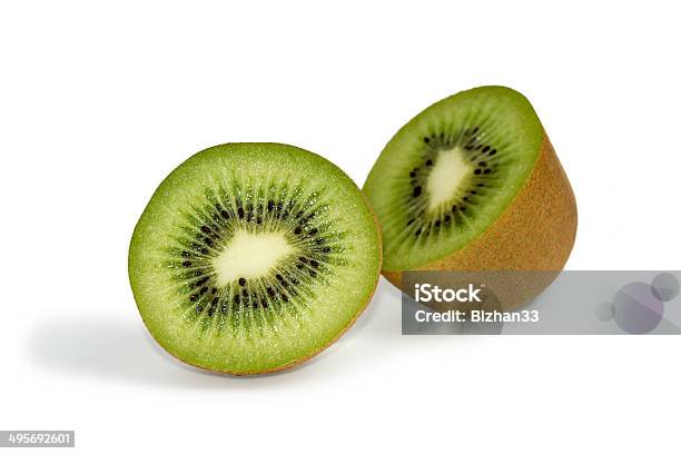 Isolated Kiwi Fruit Stock Photo - Download Image Now - Brown, Chopped Food, Circle