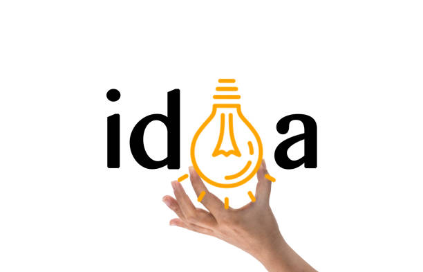 istock Bulb lamp glossy icon with IDEA concept 495695684