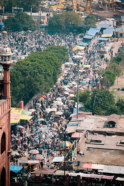 istock Delhi, street scene from above 495695867