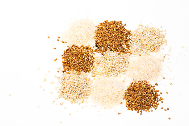 istock Various grain cereals, rice, buckwheat different colors 495695986