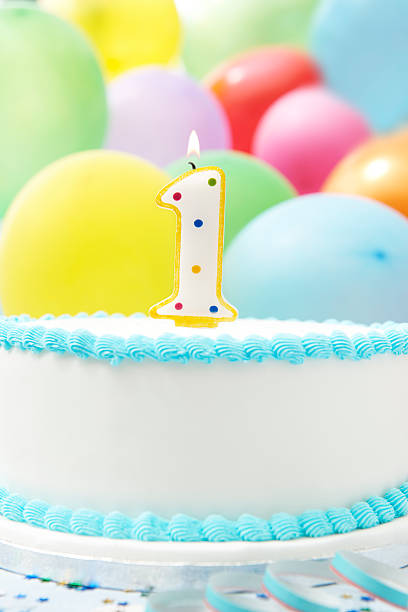 istock Cake Celebrating 1st Birthday 495697761
