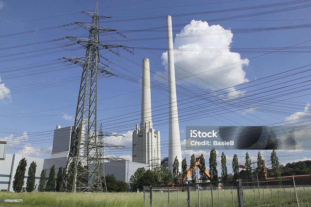 Coal-Kraftwerk in Deutschland - Lizenzfrei Abgas Stock-Foto