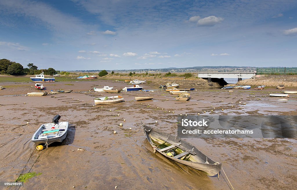 Cockwood perto Starcross Devon ao lado do rio, Executive - Foto de stock de Areia royalty-free