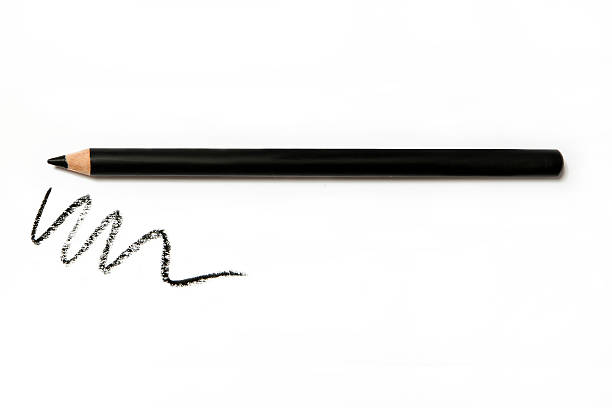 istock black eye pencil with line drawn on white background 495698610