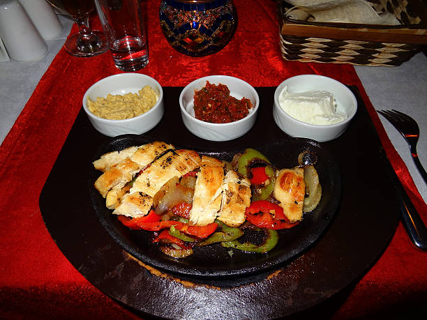 Grilled chicken and vegetables