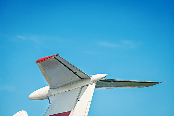 istock Airplane retro vintage tail detail 495699105