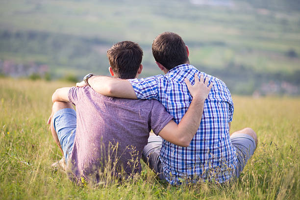 istock Gay couple enjoying summer 495699221