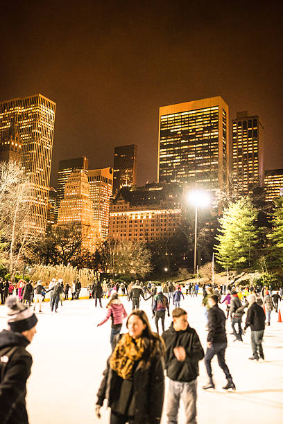 istock Central Park ice rink people having fun 495700075