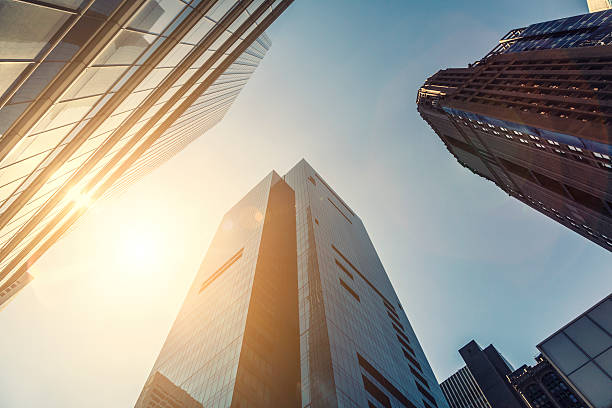 istock Office skysraper in the sun 495700591
