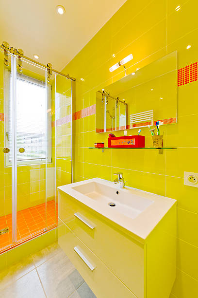 istock Design of modern luxury bathroom interior. 495700698