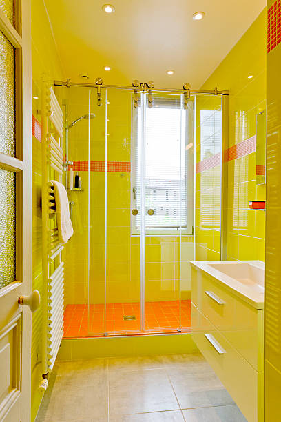 istock Design of modern luxury bathroom interior. 495700812