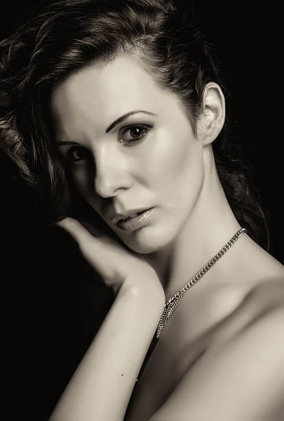 istock Girl and black background 495701494