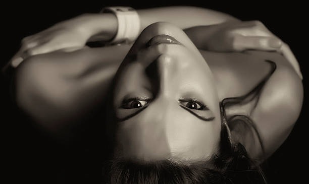 istock Girl and black background 495701838