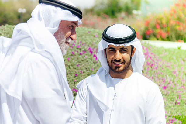 istock Senior Arabian man and young man 495702288