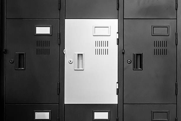 istock White Locker amongst Black Ones 495702342