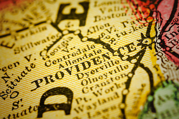 Providence, Rhode Island on an Antique map