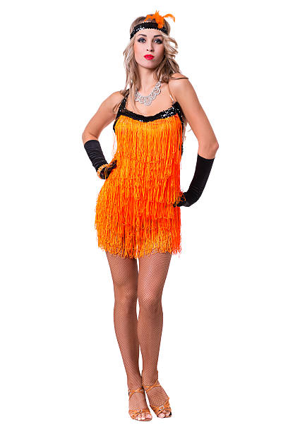 istock Retro dancer showing some movements against isolated white 495703472