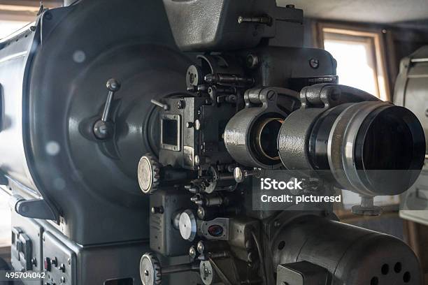 Old Movie Projector Stock Photo - Download Image Now - 2015, Antique, Arts Culture and Entertainment