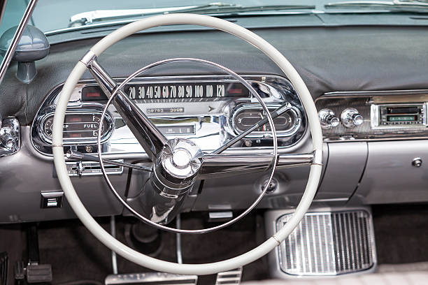 istock Interior of Old Car 495704184