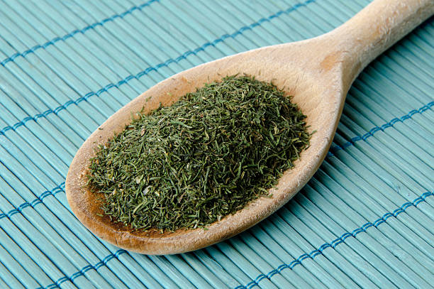 istock Dill powder in a wooden spoon 495714463