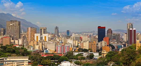 Skyline of downtown Caracas, capital and largest city of Venezuela