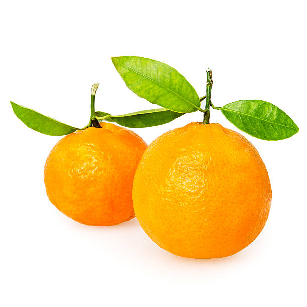 istock Tangerine with segments on a white background reduce 495716139