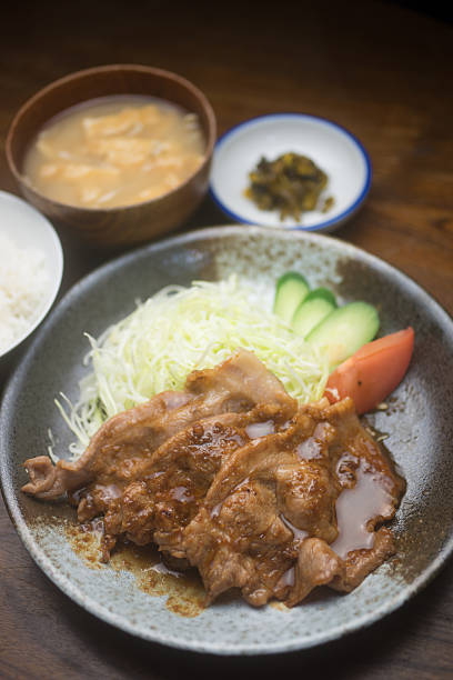 istock Japanese Cuisine Pork Shogayaki 495717491
