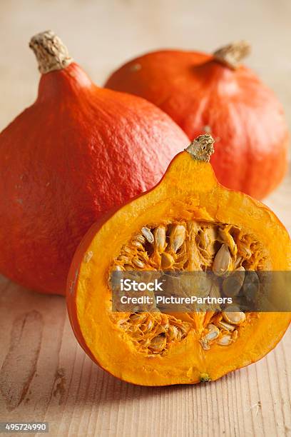 Fresh Ripe Hokkaido Pumpkin Stock Photo - Download Image Now - Red Kuri Squash, Pumpkin, 2015