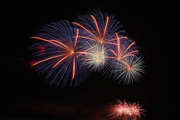 istock Cluster of colorful fireworks 495731186