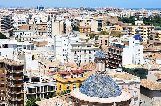istock Areal view, as seen from the miguelete, Valencia 495731600