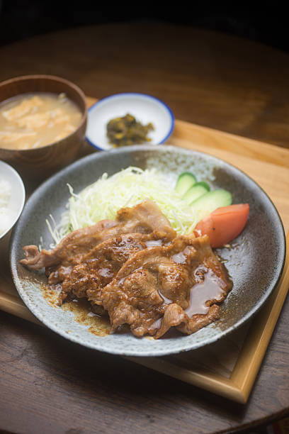 istock Japanese Ukisine Pork Shogayaki (grilled pork with ginger) 495731925