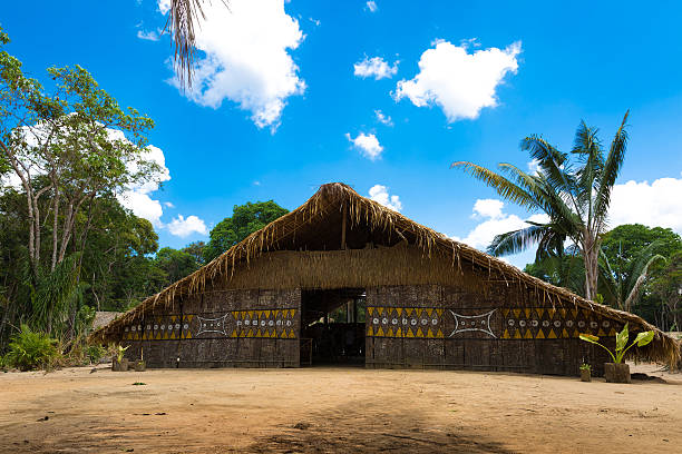 Native Brazilian Hut in the Amazon