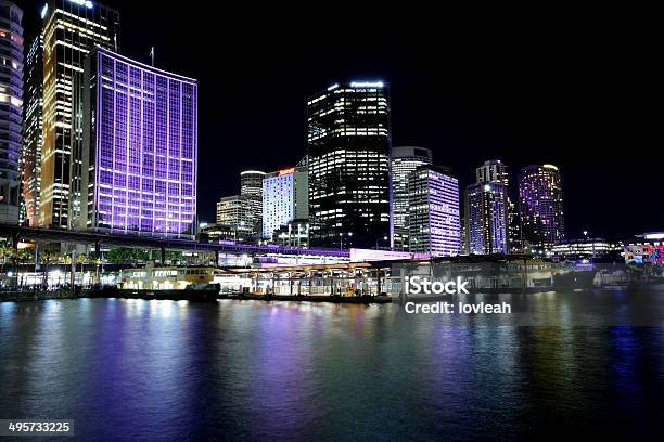 Circular Quay And Sydney Cbd By Night Stock Photo - Download Image Now - Architecture, Australia, Beauty