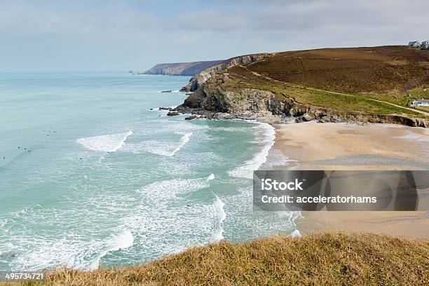 Portreath North Cornwall England Großbritannien Zwischen St Agnes Und Godrevy Stockfoto und mehr Bilder von Strand