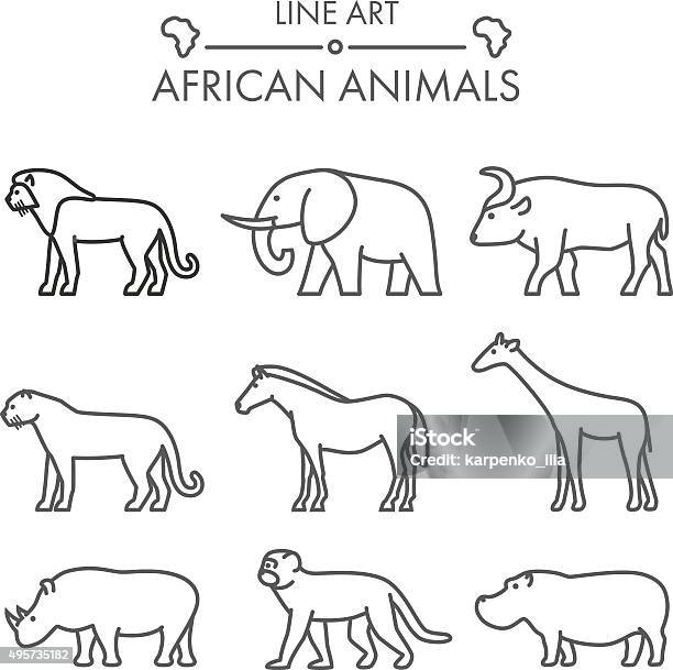 Outline Figures Of African Animals Stock Illustration - Download Image Now - 2015, Animal, Cheetah - iStock Outline Figures Of African Animals Stock Illustration - Download Image Now - 2015, Animal, Cheetah - iStock