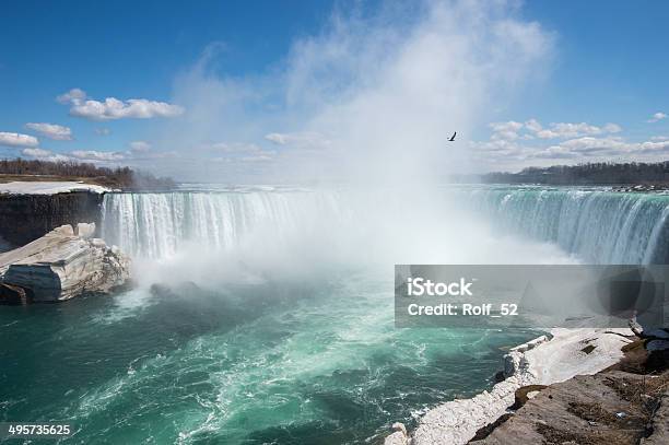 Niagara Falls After A Cold Winter Stock Photo - Download Image Now - Ice, Niagara Falls, Beauty In Nature