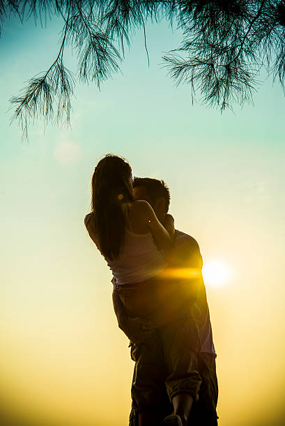 istock Lovely Couple on sunset scene 495735851