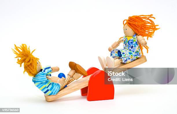 Childrens Small Town For A Doll Stock Photo - Download Image Now - 2015, Adult, Child