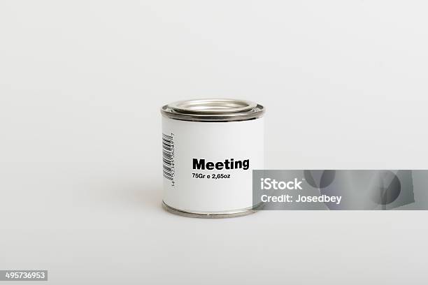 Puszkowane Spotkanie - zdjęcia stockowe i więcej obrazów Etykieta - Etykieta, Puszka farby, Biznes