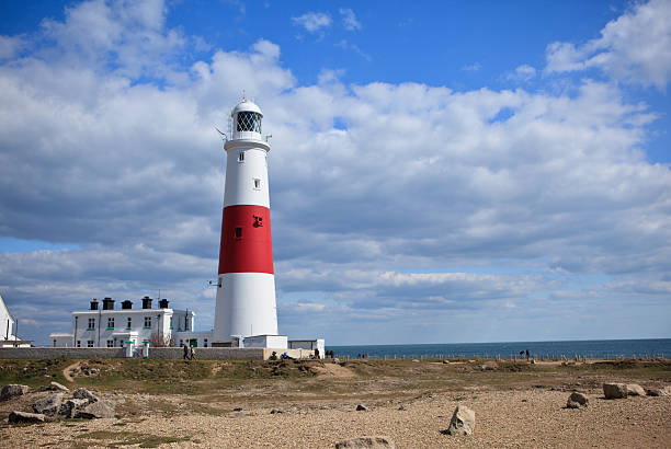 istock Lighthouse in Portland coast, UK 495737543