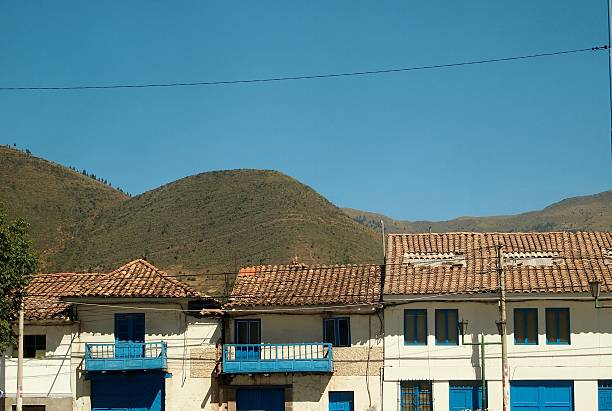 istock White washed houses in a row, San Sebastion, Peru 495739151