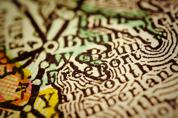 istock Freeport, Maine on an Antique map 495739170