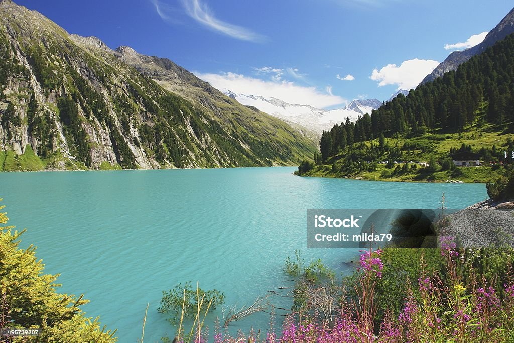 Zillertal, Alpes austríacos - Royalty-free Alpes Europeus Foto de stock