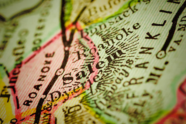 istock Salem | Virginia on an Antique map 495739400