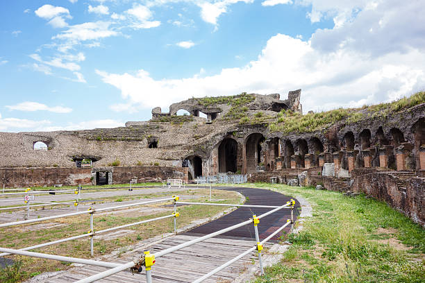 Roman Amphitheatre in Capua, Italy Roman Amphitheatre in Capua, Italy capua stock pictures, royalty-free photos & images