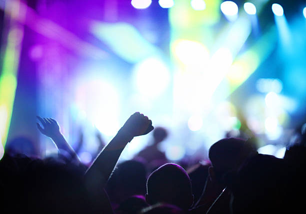 istock Large group of people at concert. 495744747