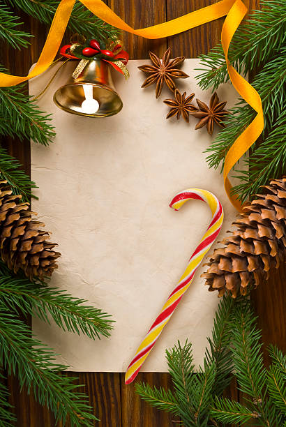 istock Christmas decoration over old wood background 495745199