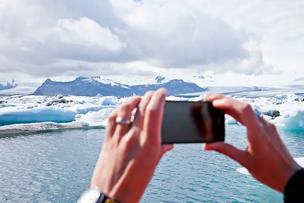 Photo of Icebergs at the Glacier lagoon of Jökulsarlon, Iceland